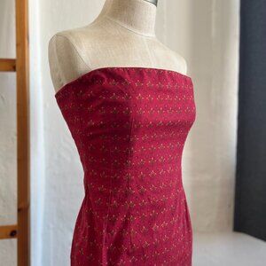 "Ralph Lauren" strapless red mini dress - Size 6
